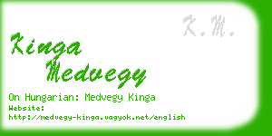 kinga medvegy business card